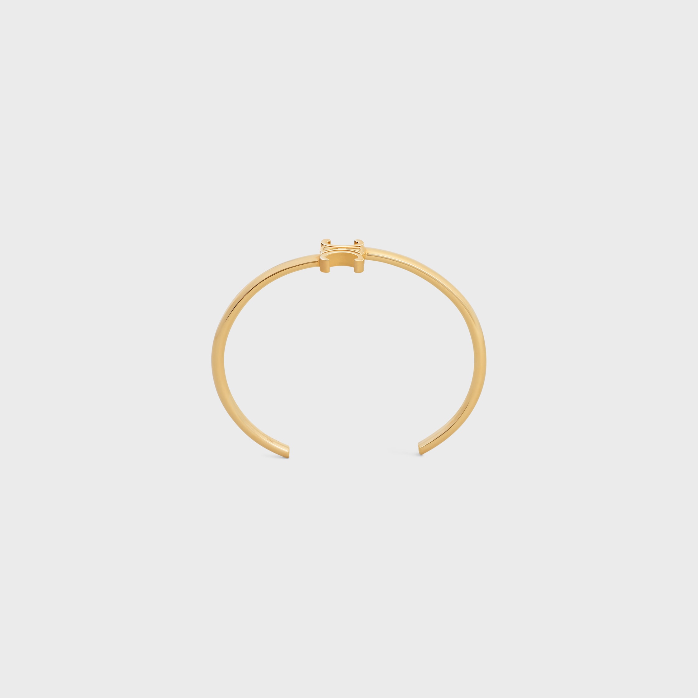 CELINE トリオンフ アシンメトリック カフ / ゴールドフィニッシュ Triomphe Asymmetric Cuff in Brass with Gold Finish - GOLD | CELINE