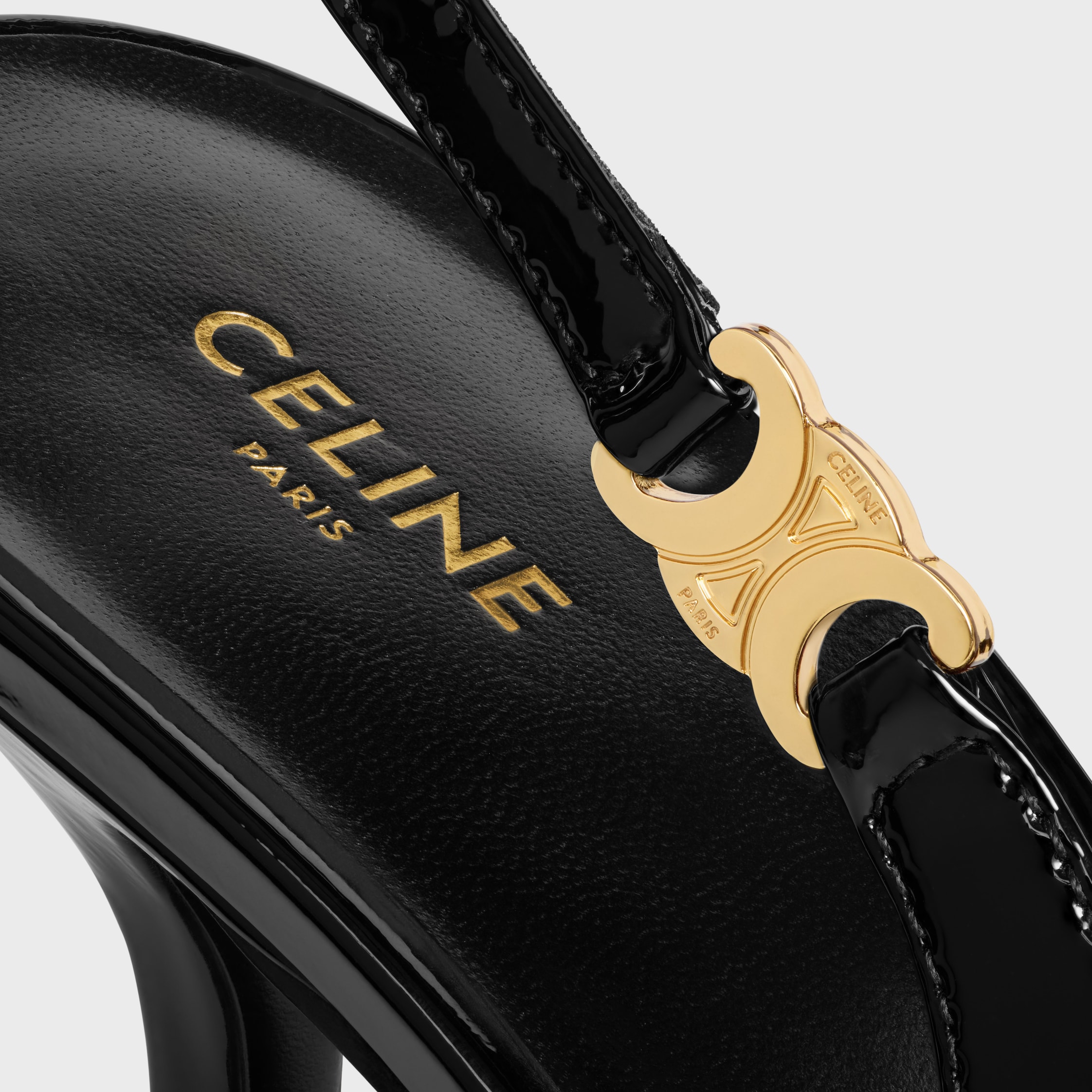 JUDY - TRIOMPHE PUMP IN PATENT CALFSKIN - BLACK | CELINE
