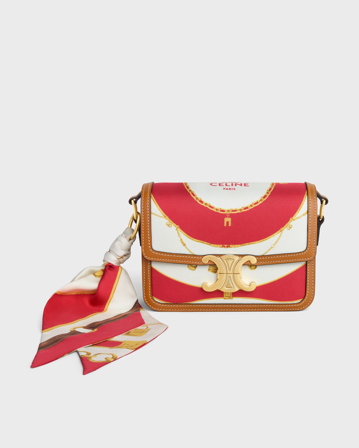 Teen Triomphe in Silk and Natural Calfskin