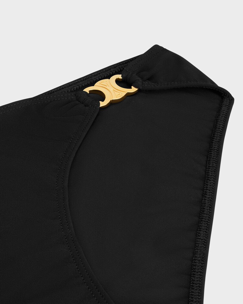 Slip costume da bagno in jersey opaco - NERO -  - 1 | CELINE