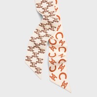 ribbon IN SILK TWILL - MANDARINE/VANILLA -  - 2 | CELINE
