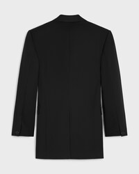 colonne jacket IN DIAGONAL WOOL - BLACK -  - 2 | CELINE