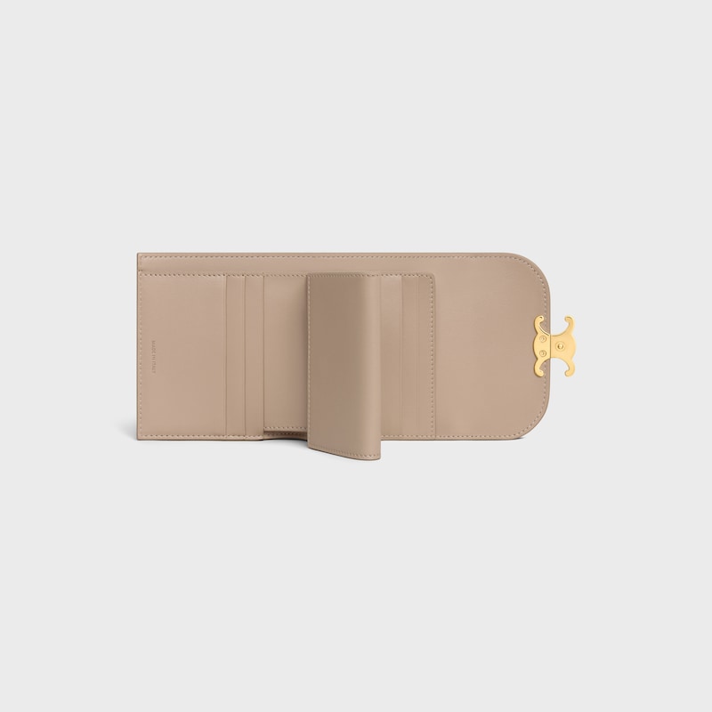Small Flap Wallet TRIOMPHE IN Shiny calfskin - SAFARI - LUCKY DAY SELECTION - 1 | CELINE