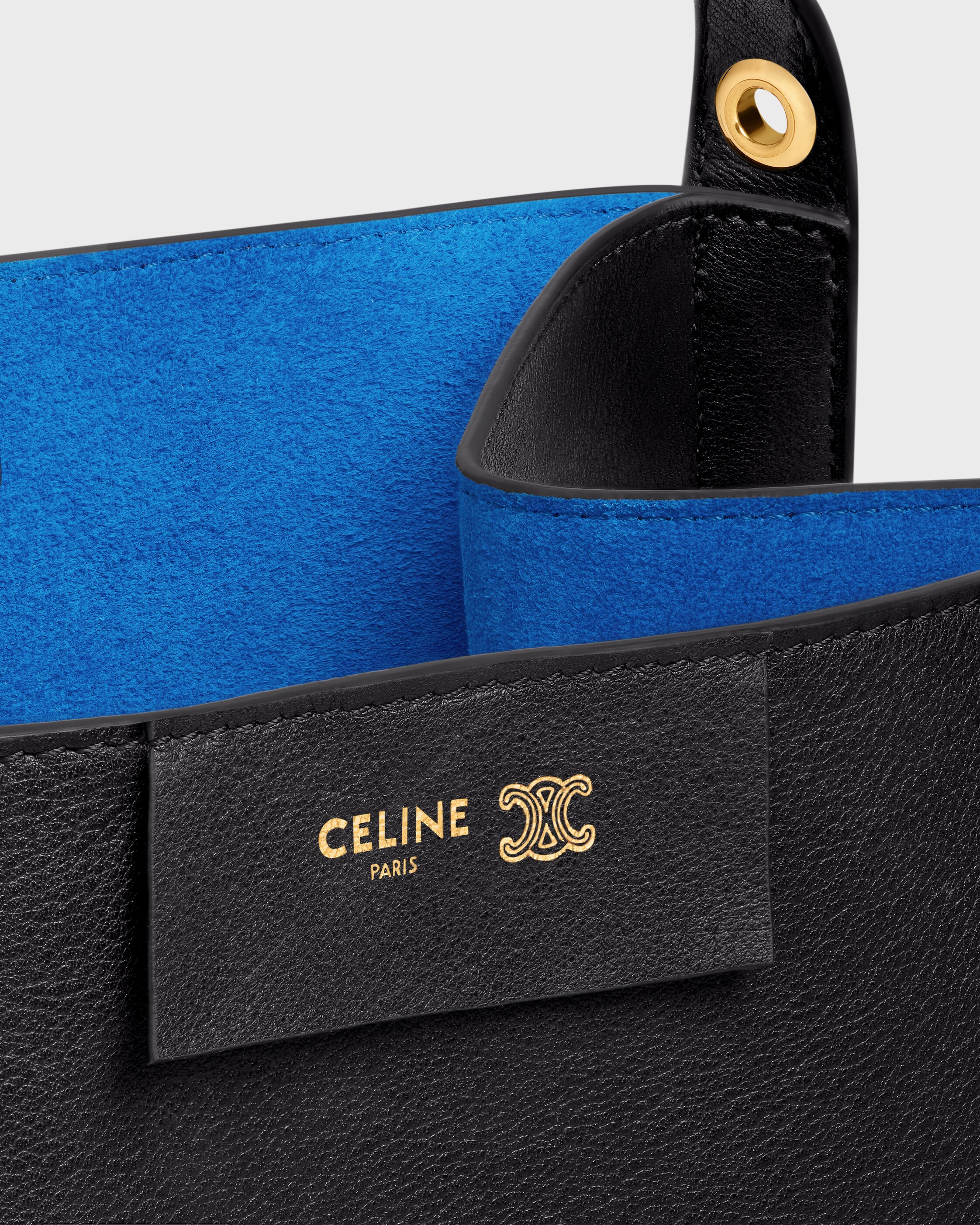 スモール キューボ バッグ / サプルカーフスキン - ブラック | CELINE