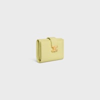 FINE STRAP WALLET NINO IN SUPPLE GRAINED CALFSKIN - CITRUS - WALLETS - 2 | CELINE