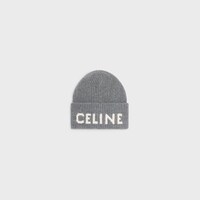 celine beanie IN wool cashmere - LIGHT GREY/GREY -  - 1 | CELINE