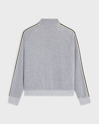 veste tracksuit velours de coton - GRIS/NOIR -  - 2 | CELINE