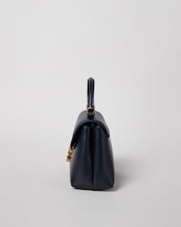TEEN NINO BAG IN SMOOTH SATINATED CALFSKIN WITH ENAMEL CLOSURE - INK BLUE - EVENING - 2 | CELINE
