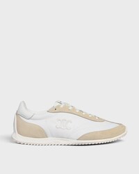 RACER SNEAKER IN NYLON, SUEDE CALFSKIN AND CALFSKIN - OFF WHITE -  - 1 | CELINE