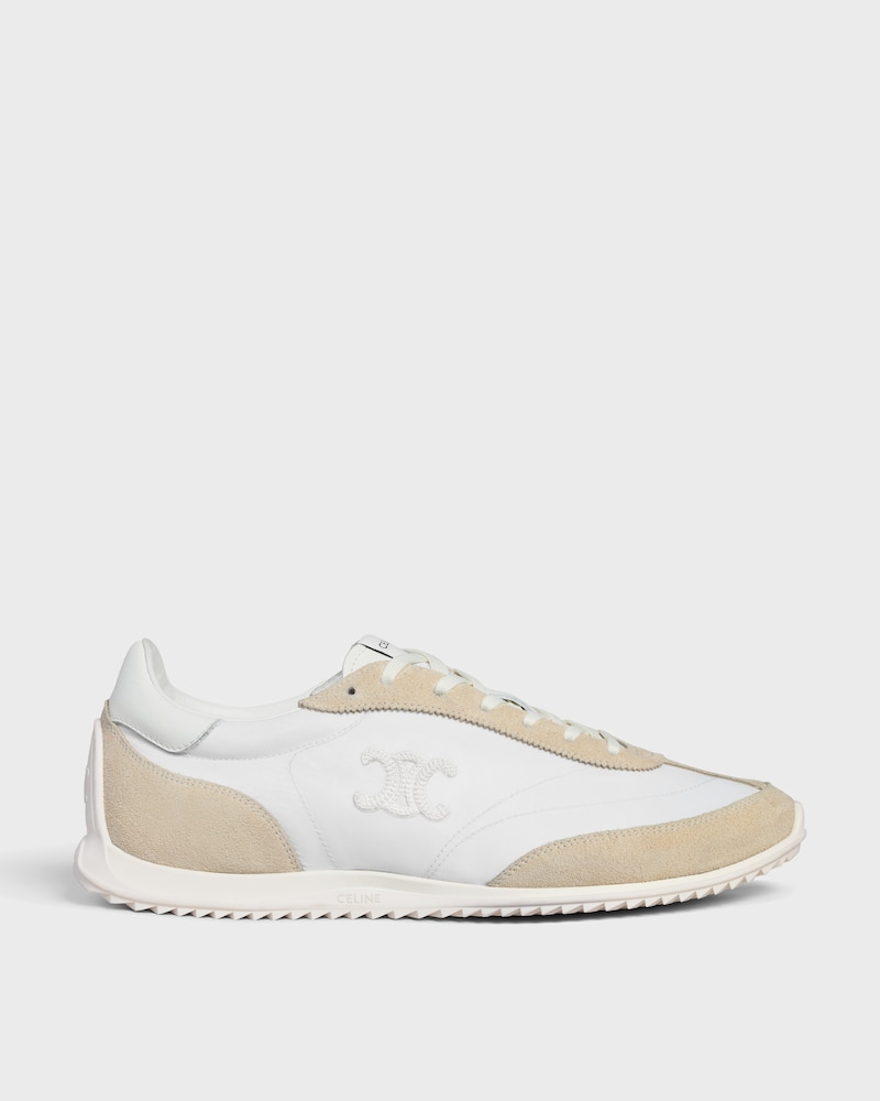 SNEAKER RACER EN NYLON, CUIR DE VEAU VELOURS ET CUIR DE VEAU - OFF WHITE -  - 1 | CELINE