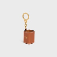 Miniature Perfume Holder Charm in Calfskin - TAN - FRAGRANCES - 2 | CELINE