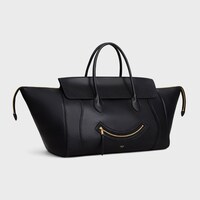 BIG SMILE LUGGAGE IN SUPPLE SHINY LAMBSKIN - BLACK - LUGGAGE - 2 | CELINE