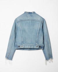 TRUCKER JACKET IN cotton denim - CLEAR WATERFALL -  - 2 | CELINE