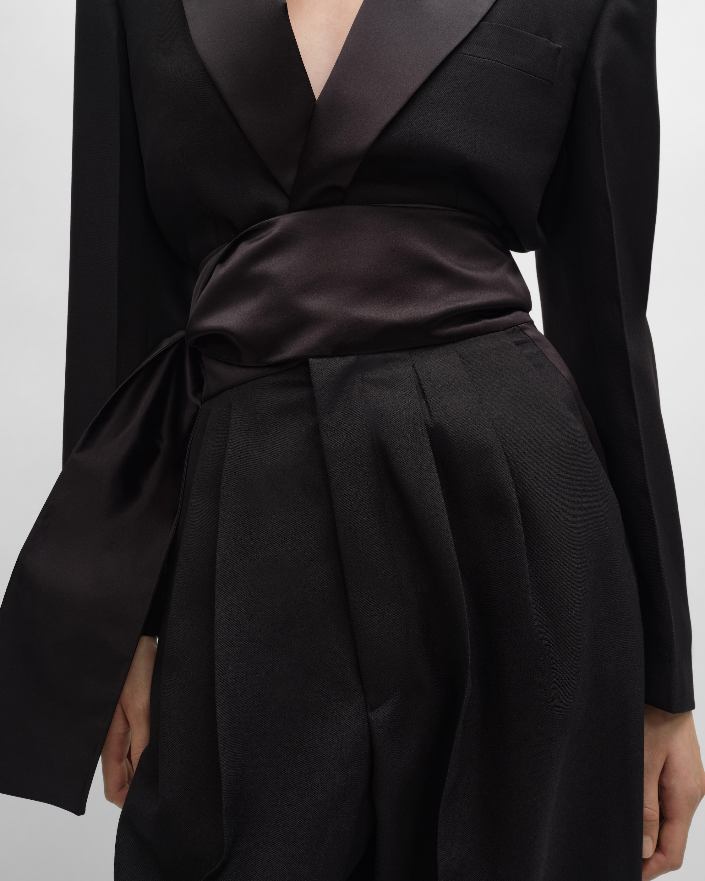 tux trousers IN wool gabardine - BLACK | CELINE