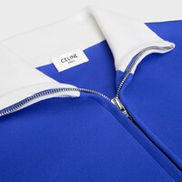 tracksuit jacket IN double face jersey - ELECTRIC BLUE/WHITE -  - 2 | CELINE