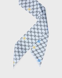 lavalliere IN silk twill - BABY BLUE / GOLD -  - 2 | CELINE