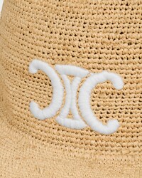 triomphe hat IN raffia - NATURAL / WHITE -  - 2 | CELINE