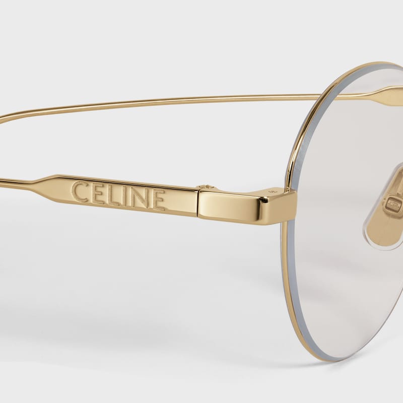 Metal Frame 28 glasses in Metal - Gold / Blue Light Filter -  - 1 | CELINE