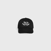 Harry’s Bar richelieu cap IN light cotton twill - BLACK -  - 2 | CELINE