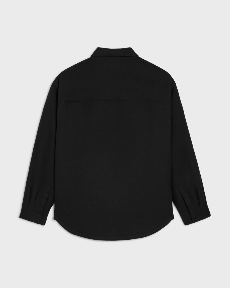 surchemise flanelle laine - Noir -  - 1 | CELINE