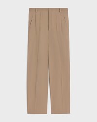 PANTALONES CHINOS DE PAÑO DE ALGODÓN - BEIGE CENIZA -  - 1 | CELINE