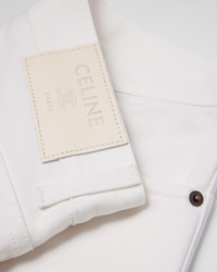 Jolene Jeans AUS schwerem Baumwolltwill - WHITE HEAVY STONE WASH -  - 2 | CELINE