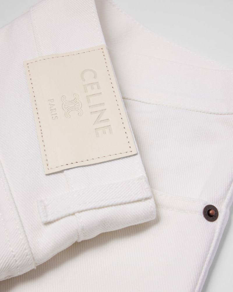 jolene jeans IN heavy cotton twill - SAMMY WHITE -  - 1 | CELINE