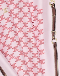 bandana IN heritage silk twill - WISTERIA/ RED/ LIPSTICK -  - 2 | CELINE