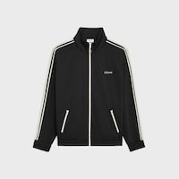 celine tracksuit jacket IN double face jersey - BLACK -  - 1 | CELINE