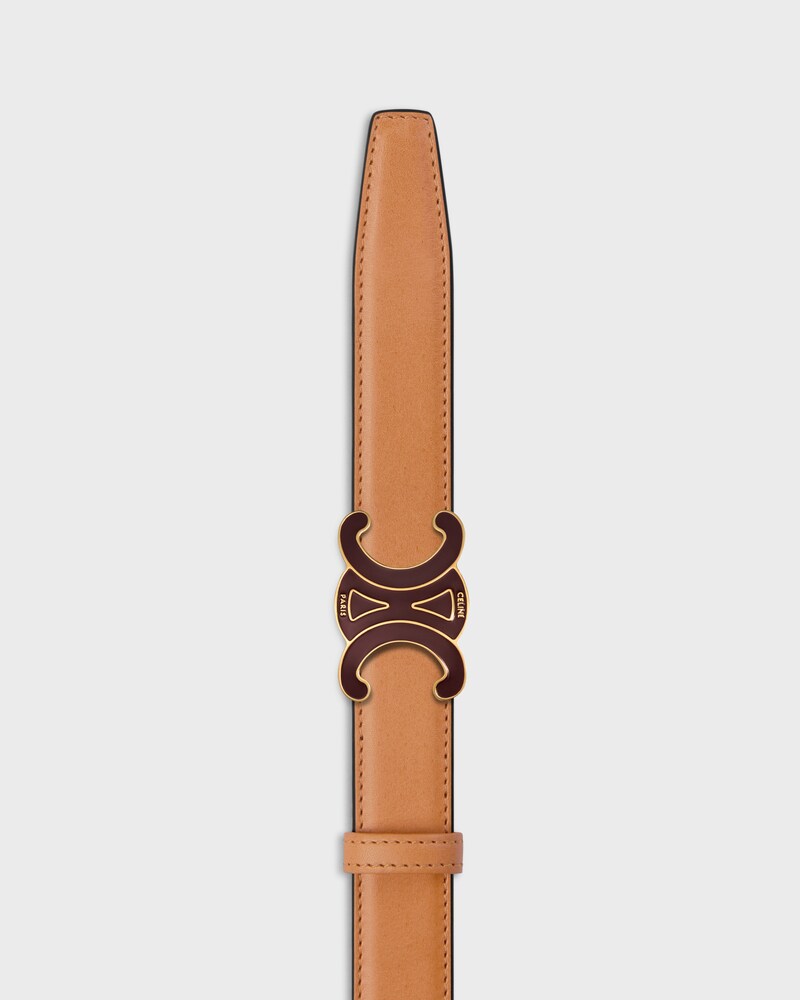 Reversible Strap 25MM IN Natural Calfskin and Triomphe Canvas -  -  - 1 | CELINE