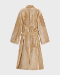manteau peignoir shearling agneau - BEIGE -  - 2 | CELINE