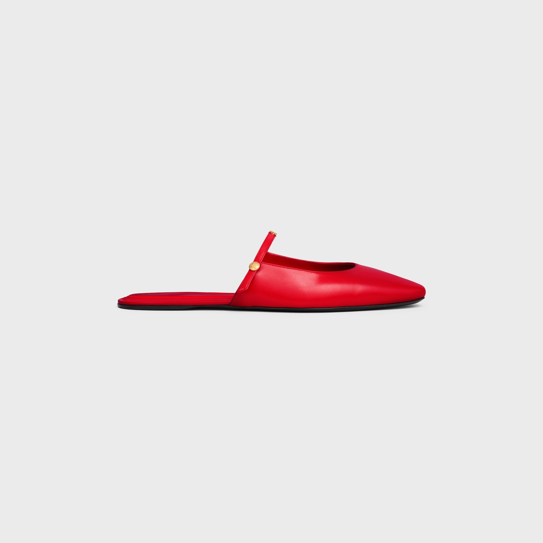 MACARON MULE IN GOATSKIN - ULTRA RED | CELINE