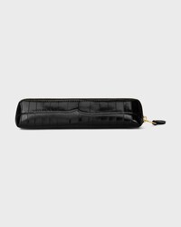 Pencil case in Niloticus Crocodile - BLACK - CELINE MAISON - 2 | CELINE