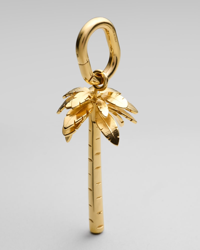 CHARMS DE PALMERA DE LATÓN CON ACABADO DORADO - DORADO - CHARMS - 1 | CELINE