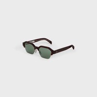 Black Frame 63 sunglasses in Acetate and Metal - Dark Havana / Silver -  - 2 | CELINE