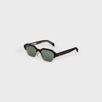 Black Frame 63 sunglasses in Acetate and Metal - Dark Havana / Silver -  - 2 | CELINE