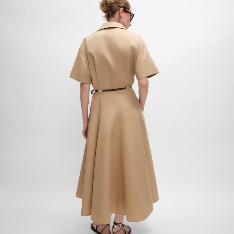 Kleid aus Baumwolle und Seidentwill - CORDE -  - 1 | CELINE
