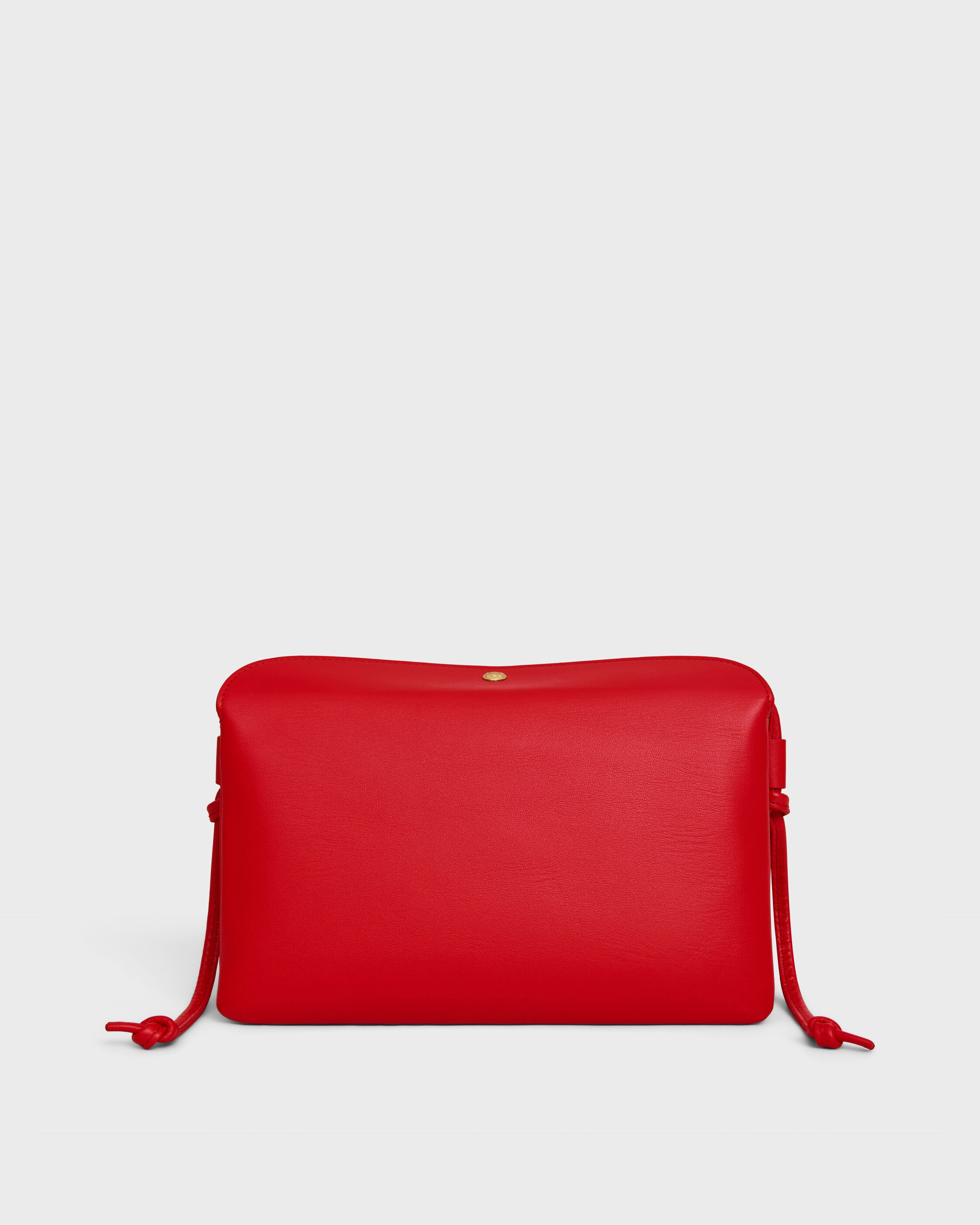 CELINE Trio ショルダーバッグ レッド　セリーヌ トリオ TRIO FLAP IN Smooth Lambskin - ULTRA RED | CELINE