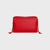 TRIO FLAP IN Smooth Lambskin - ULTRA RED - EVENING - 2 | CELINE