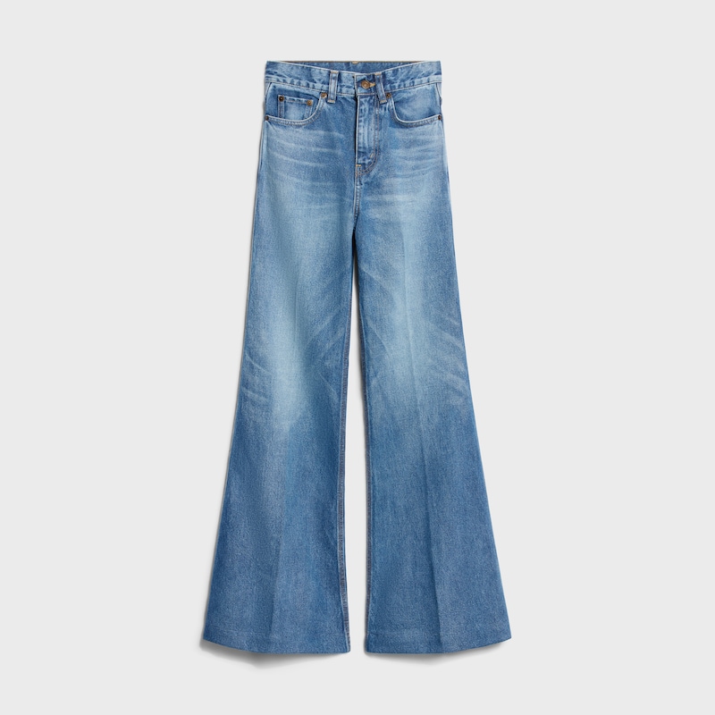 Ausgestellte Jeans 003 AUS Baumwolltwill - HONEY BLUE WASH -  - 1 | CELINE