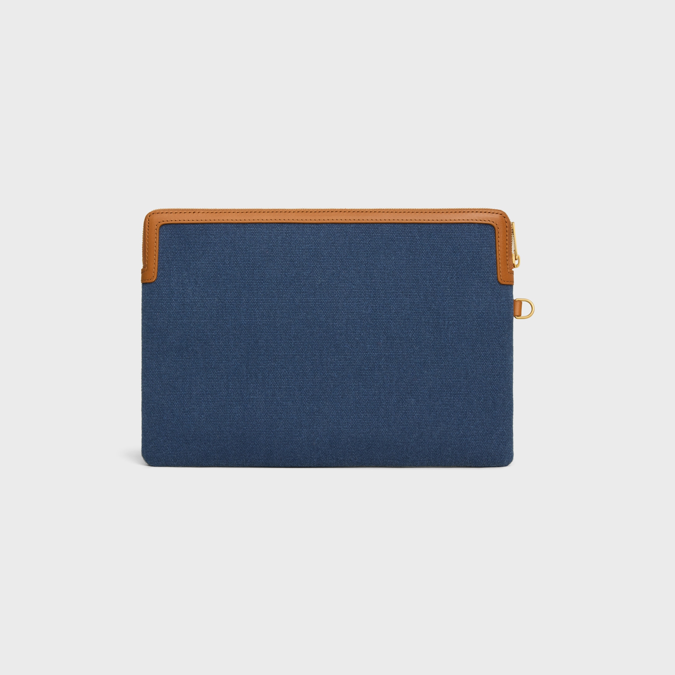 SMALL POUCH WITH STRAP CUIR TRIOMPHE IN TEXTILE WITH EMBROIDERY