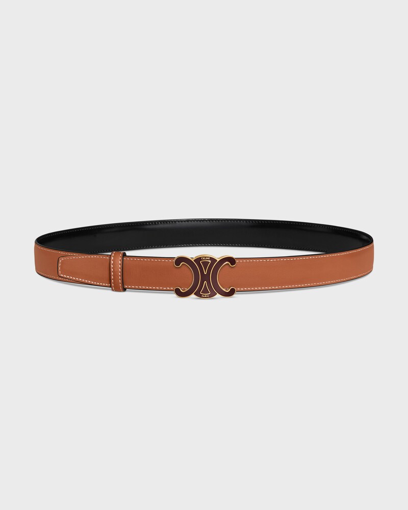 Reversible Strap 25MM IN TAURILLON AND NATURAL CALFSKIN -  -  - 1 | CELINE