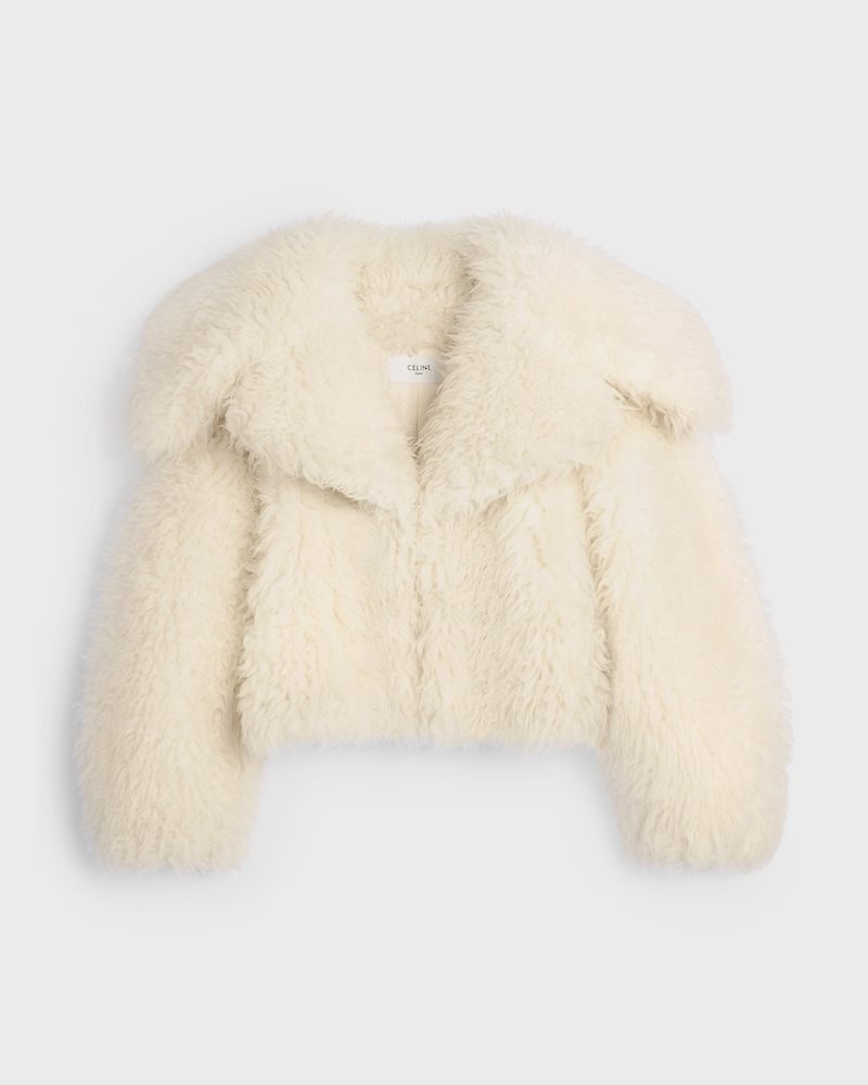jacket IN fluffy wool - CRAIE -  - 1 | CELINE