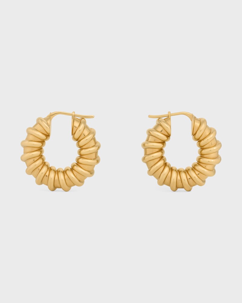 Créoles Torsadées Celine Défilé en Laiton Doré - Or - BOUCLES D'OREILLES - 1 | CELINE