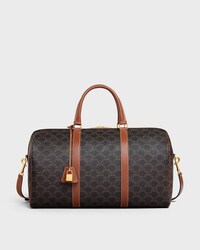 Medium Travel Bag IN Triomphe Canvas and calfskin - TAN - TRAVEL - 1 | CELINE