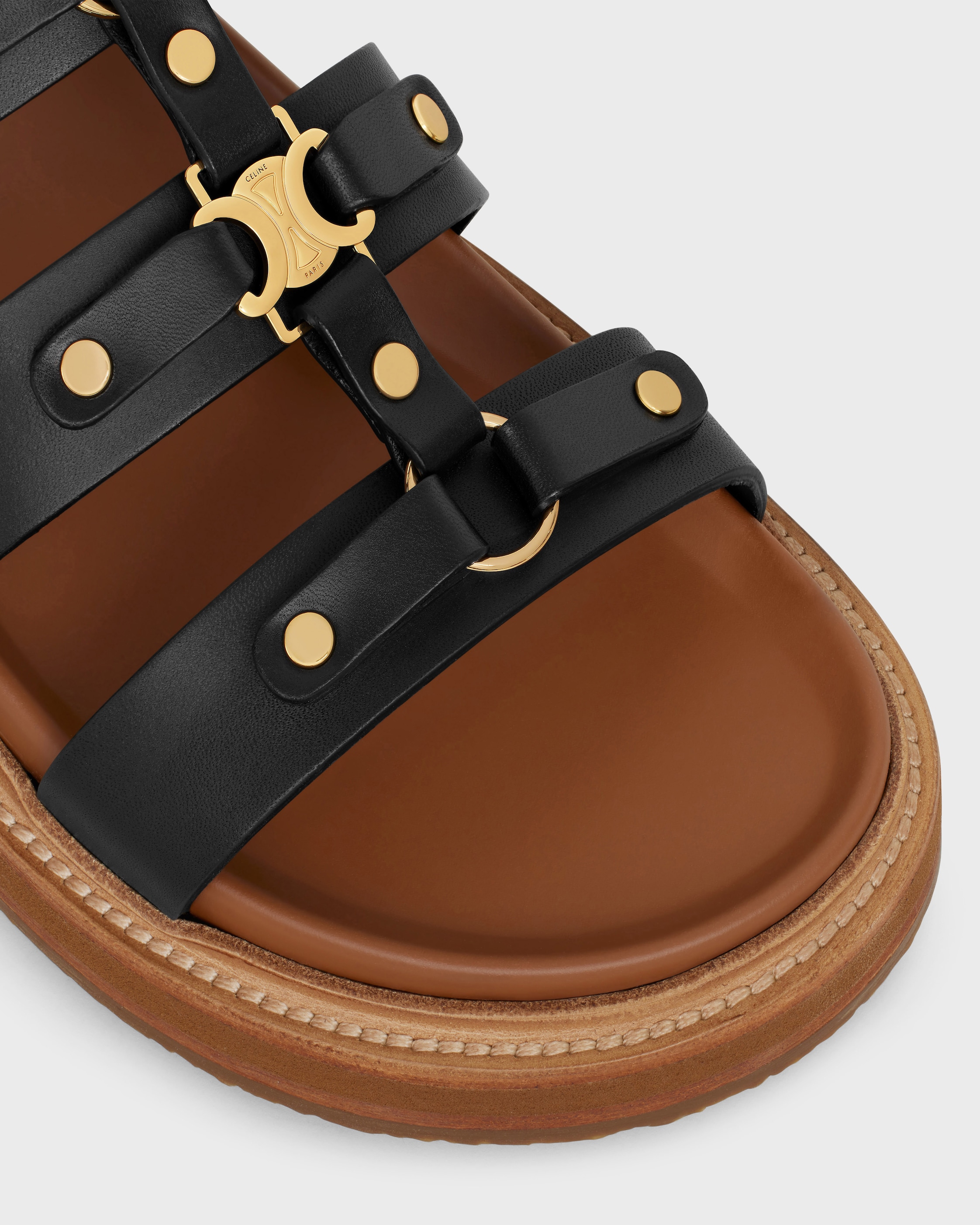 SLIDE TIPPI in CALFSKIN - BLACK | CELINE
