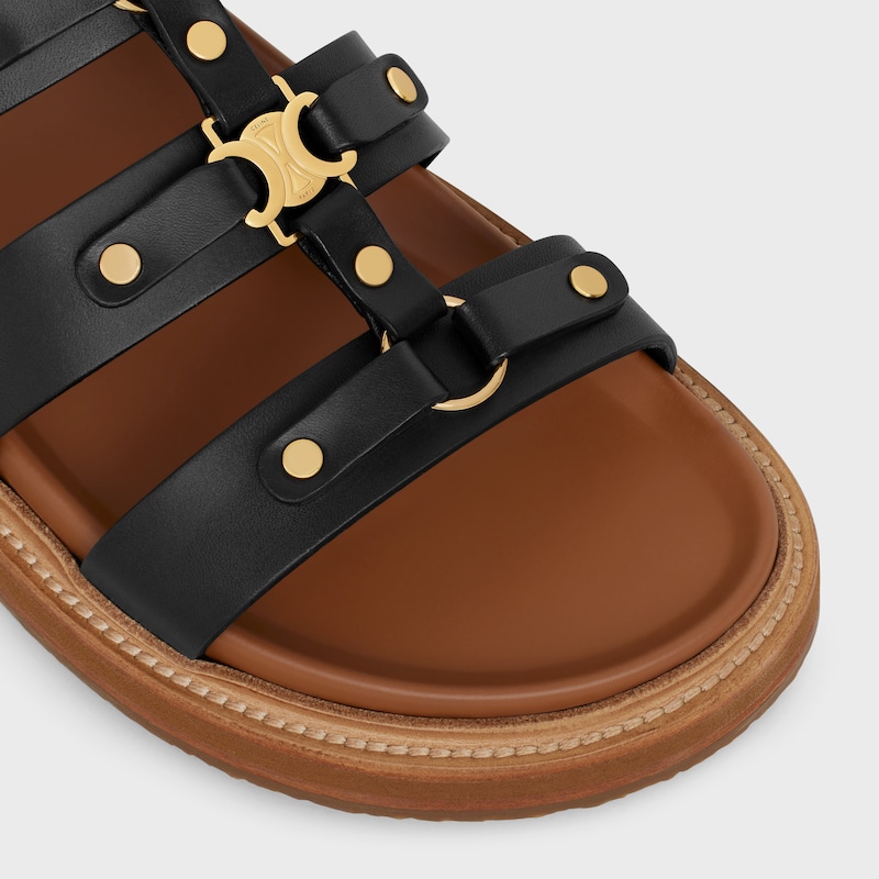 SLIDE TIPPI in CALFSKIN - BLACK -  - 1 | CELINE