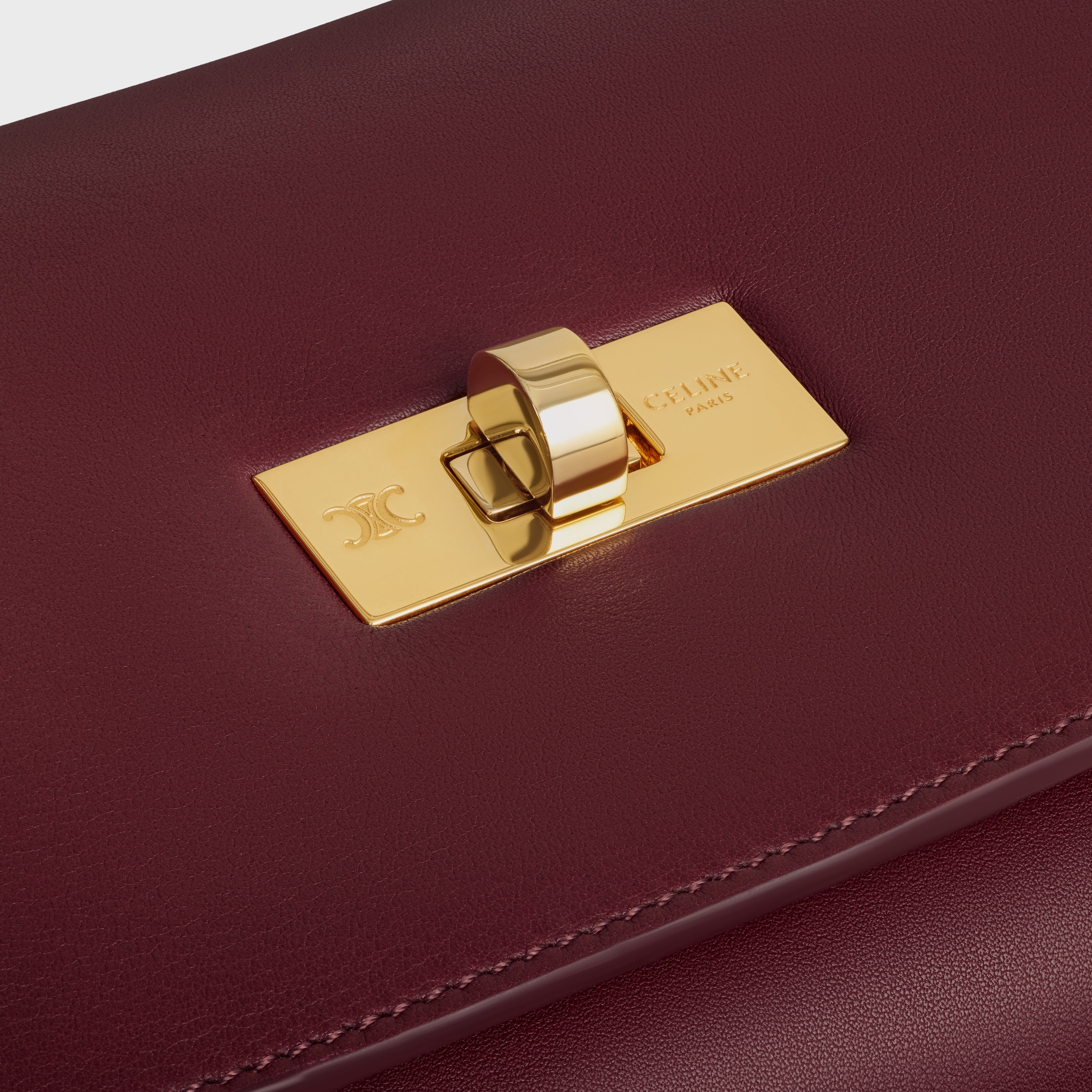 BIG HOT DOG IN SUPPLE NATURAL CALFSKIN - SYRAH | CELINE