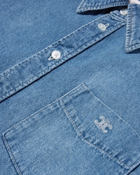 shirt IN COTTON DENIM - INDIGO WHISPER -  - 2 | CELINE