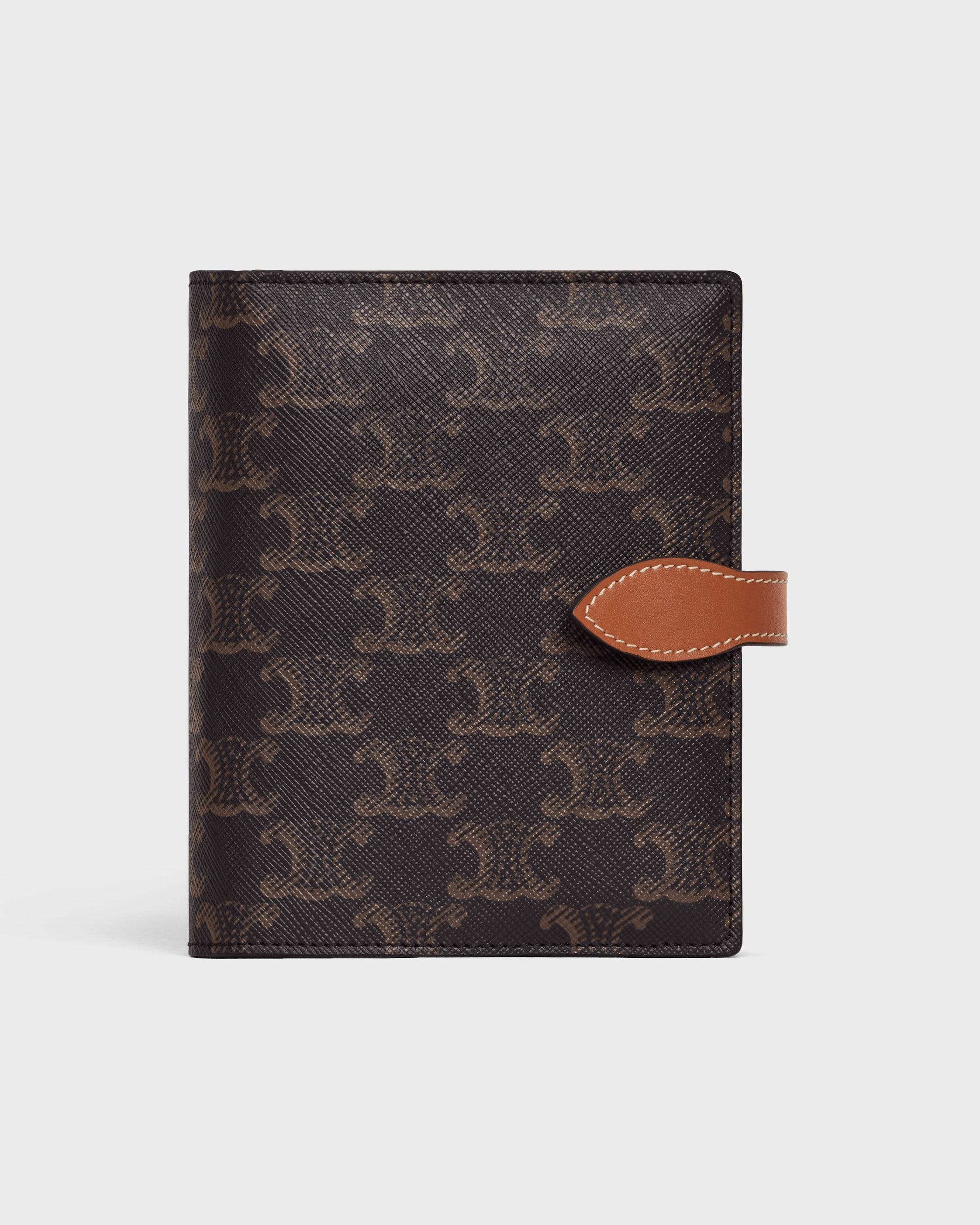 Travel kit in Triomphe Canvas and calfskin - TAN | CELINE